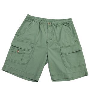 Tommy Bahama Relax  Cargo Shorts Mens Large Green Cotton Utility Outdoor Beach